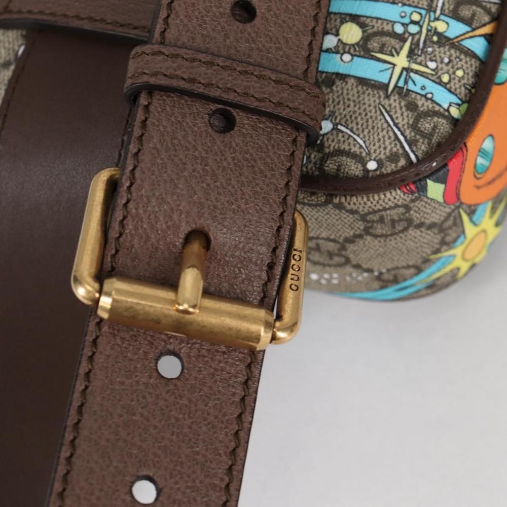 GUCCI GG Supreme Disney Collaboration Waist Bag PVC Beige 602695 Auth 141153M - Picture 8 of 16